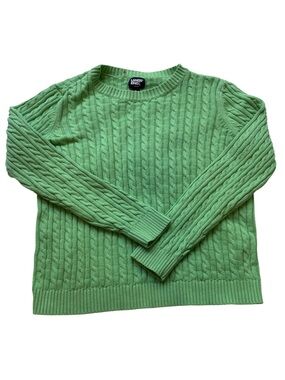 Lands' End Women's Drifter Modern Cable Crew Sweater
